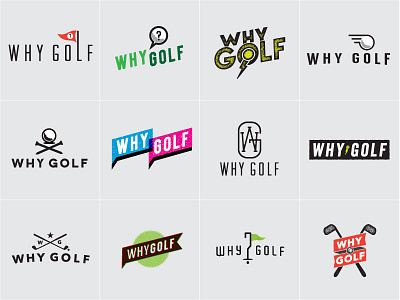 Why Golf Logo Explorations