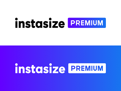 Instasize Premium Wordmark clean gradient icon instasize logo minimal premium subscription wordmark