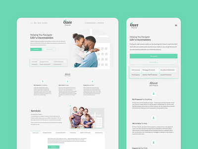 Ozer Financial branding design minimal web web design