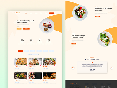 Restaurant Landing page Design branding modern ui ui ui design ui projects uiux uiux designer user interface ux design web ui website design