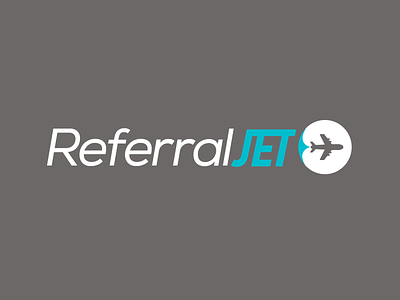 Referral Jet Logo brand branding clean design flat design jet logo nexa plane vector