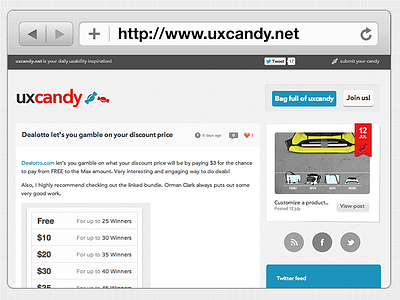 UX Candy, UX Inspiration