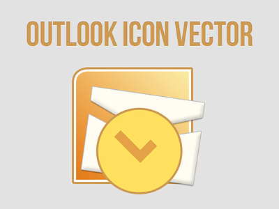 Free Outlook Icon Vector [PSD] design email free freebie icon iconography microsoft ms outlook