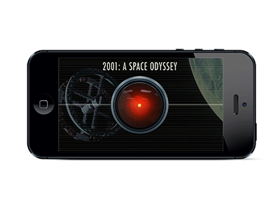 Title Screen [GIF] 2001: a space odyssey 5 animation concept game gif iphone mobile movie ui user experience user interface