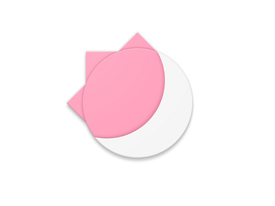 Personal Logo (Again) crescent moon crossover icon logo material design moon personal logomark pink sun sun