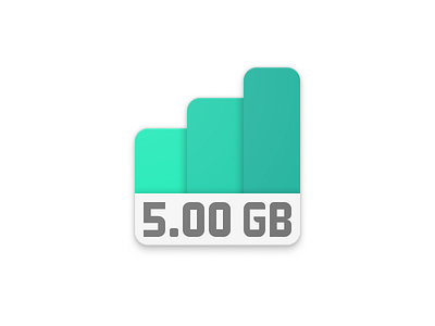 Mobile Data Usage android design data data usage graph icon icon design iconography icons material material design product icon teal