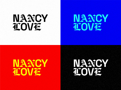 Nancy - Wordmark branding color design emo logo logo design logomark logotype pop art texture type typography wordmark