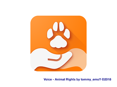 Voice - Animal Rights adaptive icon android animal rights app icon charity design flutter icon icon design ios material design