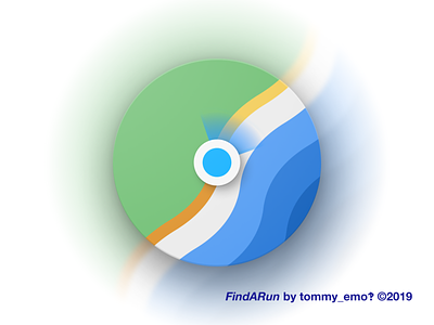 FindARun android app icon color design figma geometric icon iconography icons lakeside logo map material run