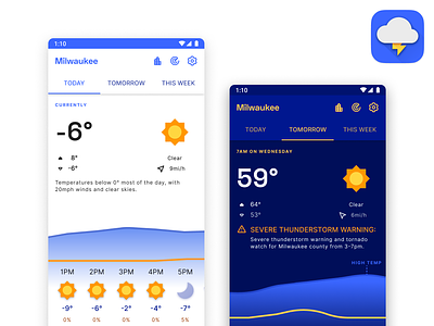 Weather app – WIP 1 android forecast graph graphic material design mobile mobile ui ui weather weather app