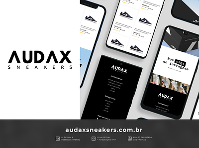 E-commerce Audax Sneakers desktop front end mobile ui webdesign wordpress