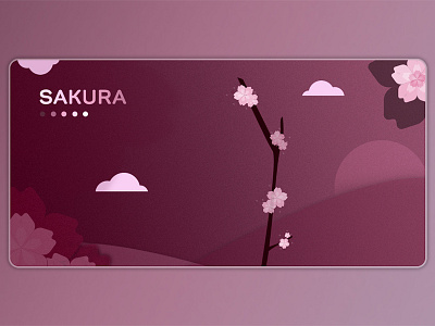 Sakura 🌸 card cherry blossoms design illustration reddy sakura spring