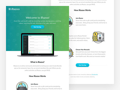 iRazoo Welcome Email email template welcome