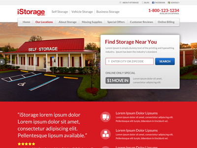 iStorage Homepage istorage landing page