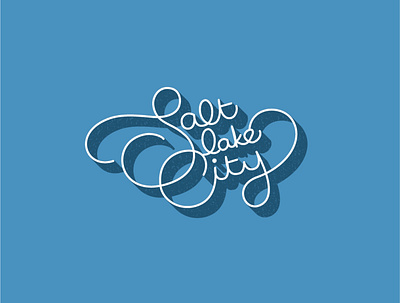 Swirly SLC design illustration minimal typography