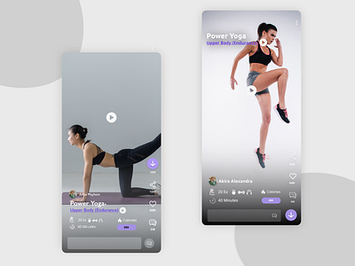 Gym App app bodyweight design gym jogging minimal ui ux weights workout yoga