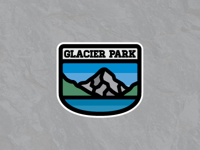 Glacier National Park Patch mountains outdoors patch