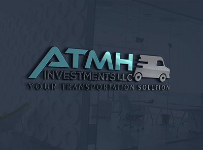 ATMH._ _. Trucking van Logo!! 3d animation branding graphic design logo motion graphics