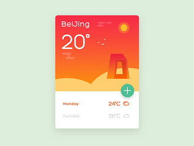 Weather UI concept-BeiJing