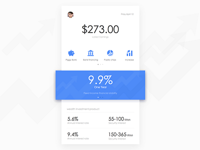 Financial financial illustration ui