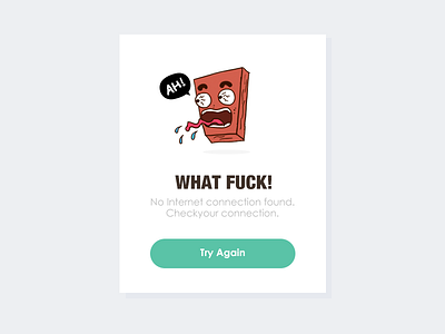 No Internet! icon illustration ui