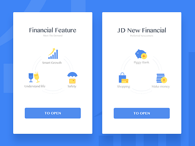 Introduction Page financial icon ui