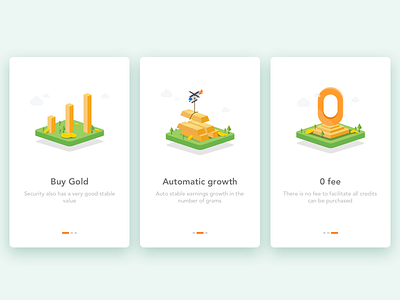 Onboarding financial icon onboarding ui