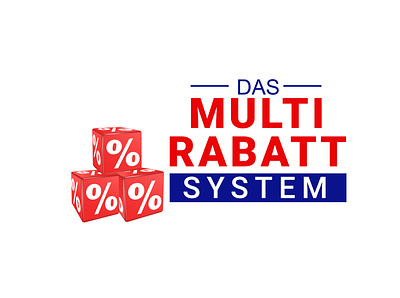 Das Multi Rabatt System 3d 3d logo branding branding concept business logo company logo creative logo flat logo logo logo maker logo mark logotype web logo website logo