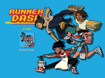 Runner Dash Mobile Game UI