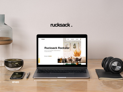 Rucksack behance branding design dribbble graphic design ui uiux ux webdesign website design