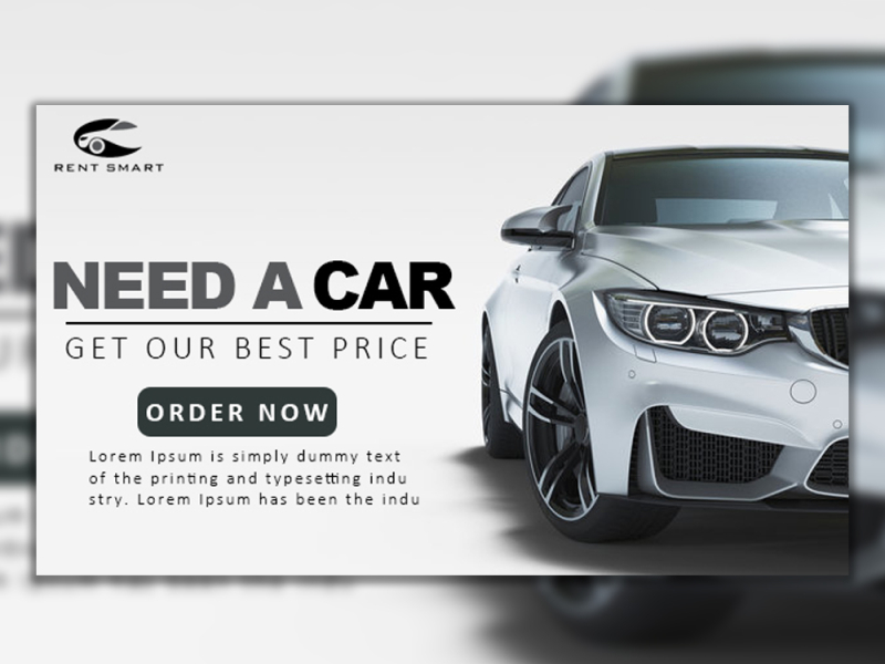 AUTOMOBILE BANNER DESIGN BY NASHYAN SALEEM by nashyan saleem on Dribbble