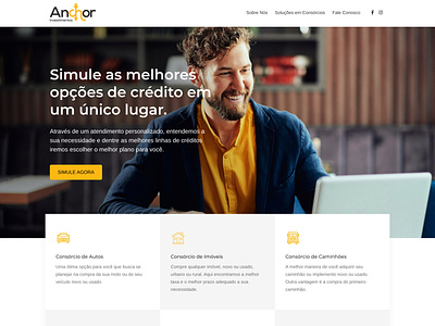 Website Anchor Investimentos web design