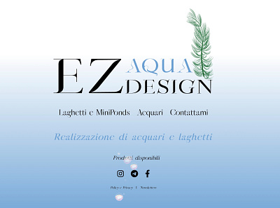 web site EzAquadesign branding design ux website ux
