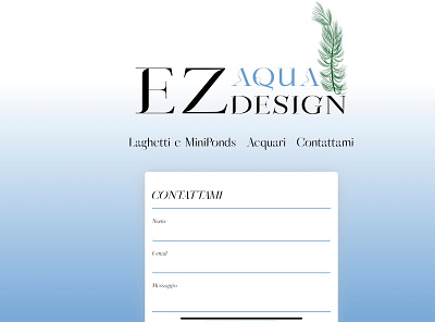 website EzAquadesign branding design ui ux website
