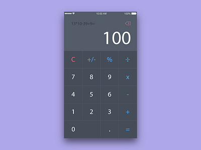 Daily UI #004 Calculator 004 dailyui