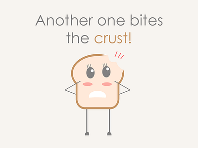 OrangeNow Designs 2/10 - Bread Crust branding bread characters illustrations jokes