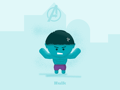 The Hulk - "Hulk SMASH" 3d design avengers: endgame fan art flat design grainy hulk illustration speed art textures