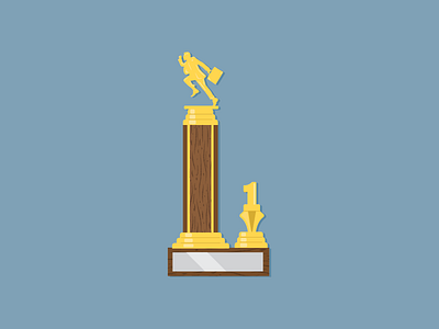 Business Trophy austin baby blue icon logo mark rattle texas ui ux