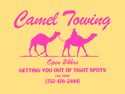 Tow Service arab austin camel pink sex shirt texas tow truck