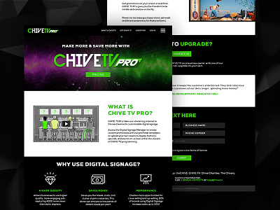 CHIVE TV Website apple chive icon pro roku tv ui ux