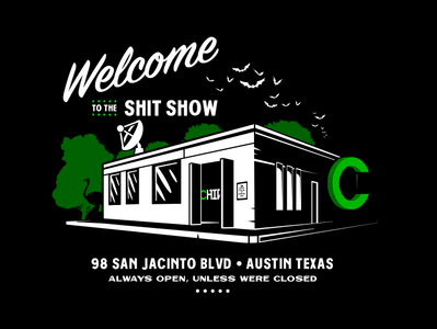 CHIVE HQ shirt austin branding building chive design illustration shirt texas vector