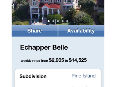 Property details view - iPhone App