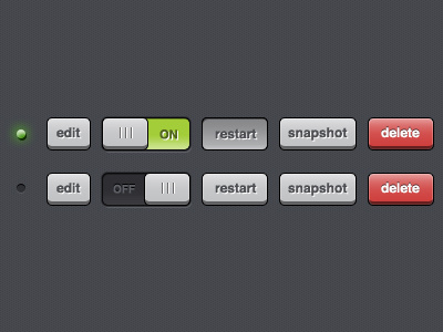 Button set 3d app button buttons css3 texture ui web app
