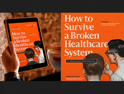 How To Survive A Broken Healthcare System Mini-Magazine branding design graphic design magazine printing publication tradeshow