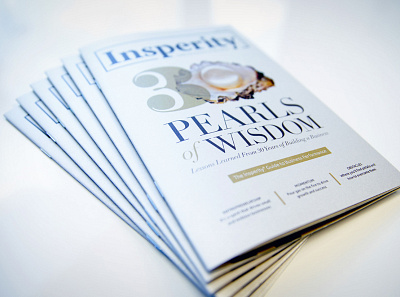 Pearls Of Wisdom Mini-Magazine branding graphic design magazine page layout
