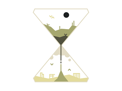 Hourglass design dribbble figma hourglass illustration vector