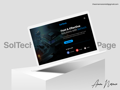 SolTech Landing Page 3d animation branding browser app browser app ui design browser ui concept app concept site design graphic design logo motion graphics site site ui tech site web ui website website ui