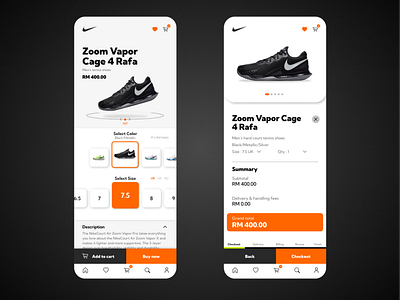 Nike App design exploration