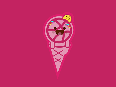 夏日清新，冰淇淋 illustration