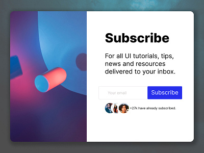Subscribe branding button dailyui design email form subscribe subscription ui uiux webdesign widget